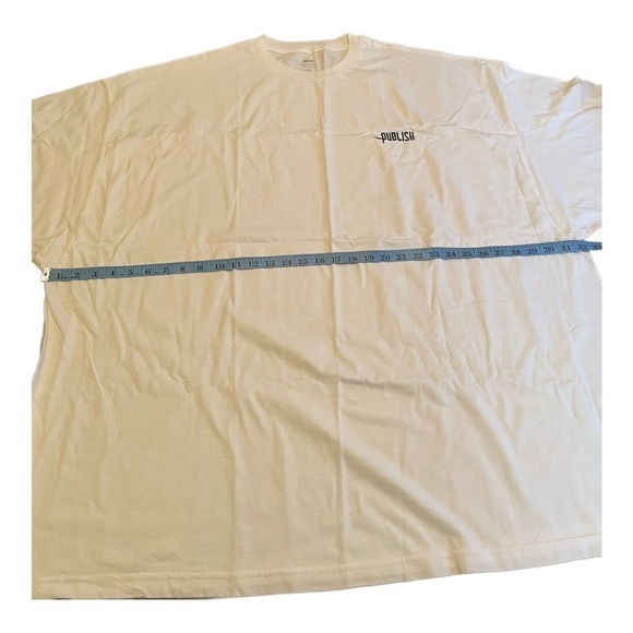PUBLISH white logo shirt sleeve tshirt - Picture 5 of 10